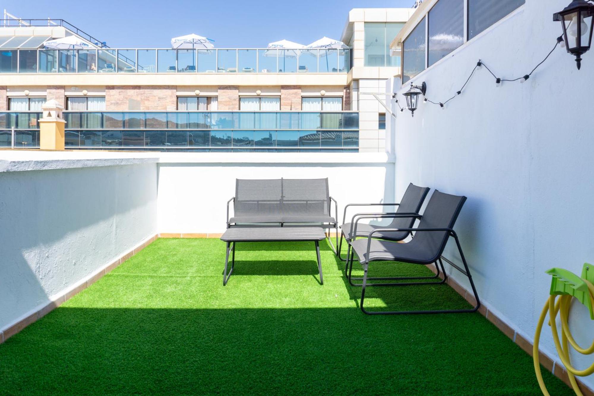 Apartamento Con Terraza En La Playa La Cala Del Moral Exteriör bild